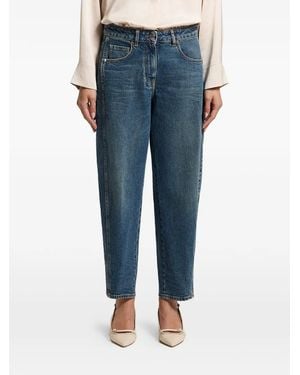 Peserico Panelled Jeans - Blue