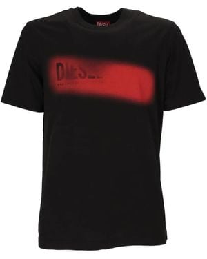 DIESEL Spray-Effect T-Shirt - Black