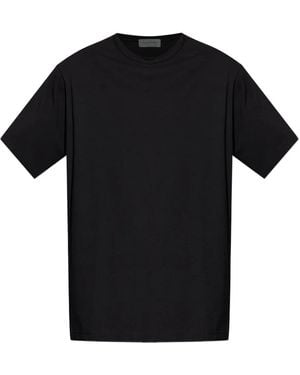 Yohji Yamamoto Short-Sleeve Cotton T-Shirt - Schwarz