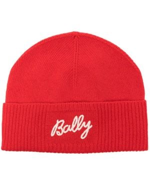 Bally Embroidered-logo Beanie Hat