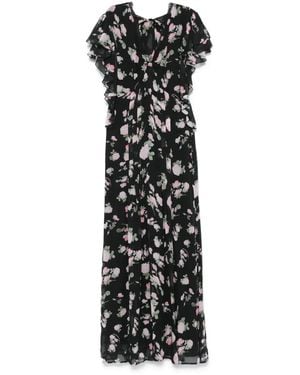 ERMANNO FIRENZE Floral-Print Dress - Black