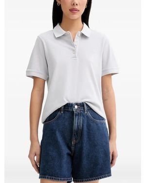 Marc O' Polo Logo-Embroidered Piqué Polo Shirt - White