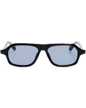 Jacquemus The Becane Rectangle-Frame Sunglasses - Blue