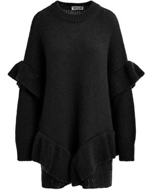 Essentiel Antwerp ラッフルディテール ミニドレス - ブラック