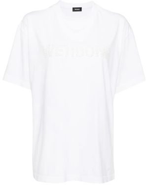 we11done Pearl Logo T-Shirt - White