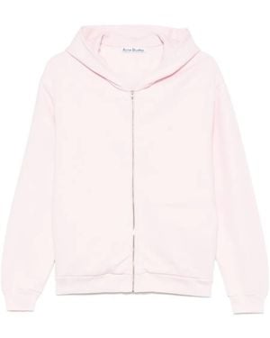 Acne Studios Logo-Patch Hoodie - Pink