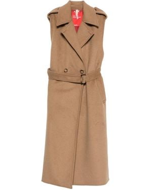 ..,merci Belted Trench Coat - Natural