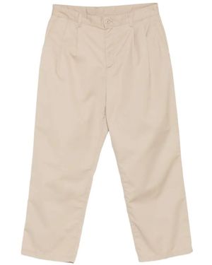 Carhartt Evan Buttoned Pleated Trousers - White