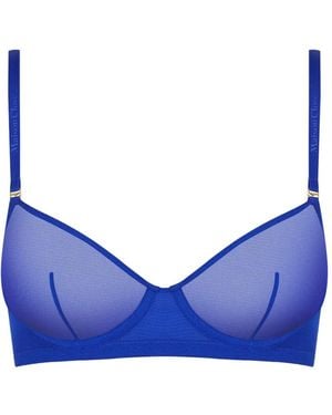 Maison Close Corps À Corps Balconette Bra - Blue