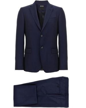 ZEGNA ツーピース スーツ - ブルー