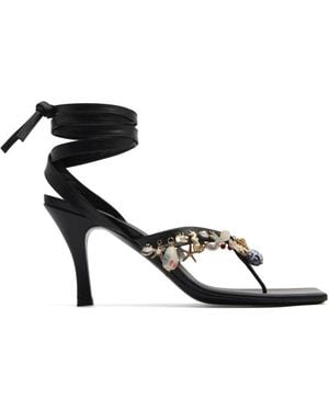 Christopher Esber Memento Charm Heeled Court Shoes - White