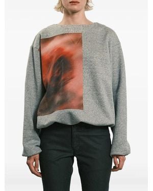 Tanaka Sweatshirt Mit Grafischem Print - Grau