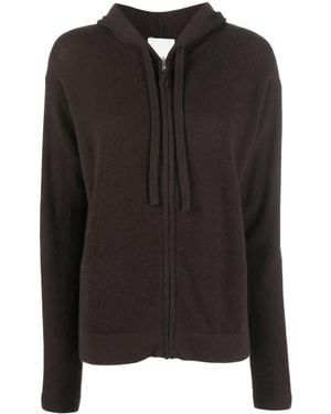 Allude Hooded Cardigan - Black
