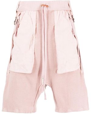 Boris Bidjan Saberi Deconstructed Shorts - Pink