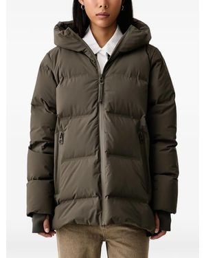 Marc O' Polo X Function Quilted Hooded Jacket - Brown