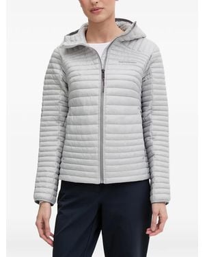 Peak Performance Monolight Quilted Hooded Jacket - Gray