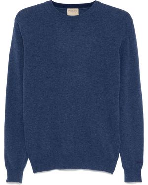 Woolrich Wool Knit Embroidered Crewneck Jumper - Blue