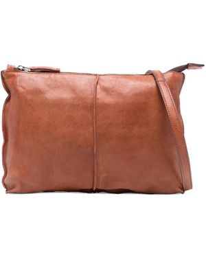SOMMET Pochette Clark En Cuir - Brown