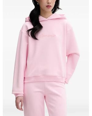 La Mania Hoodie Romina À Logo Brodé - Pink