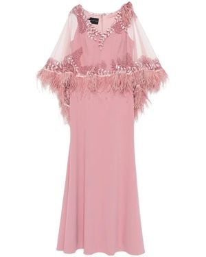 The Couture Club V-Neck Maxi Dress - Pink