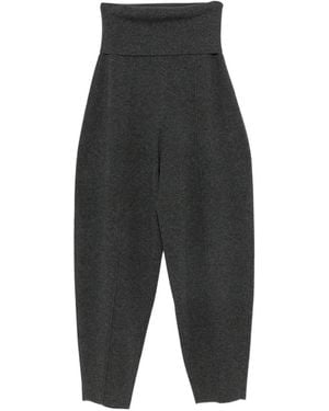 Zimmermann Pantalones Ajustados Con Cintura De Canalé - Negro