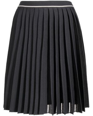 Izzue Elasticated-Waistband Skirt - Black