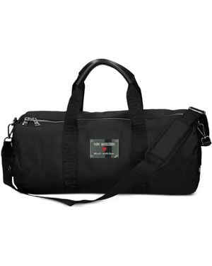 Love Moschino Logo-Plaque Holdall - Black