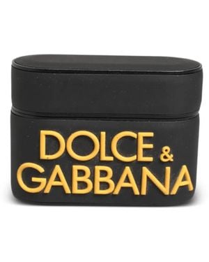 Dolce & Gabbana Airpods Logo-Embossed Case - Black