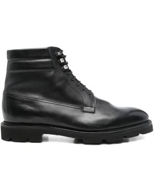 John Lobb Alder Leather Boots - Black
