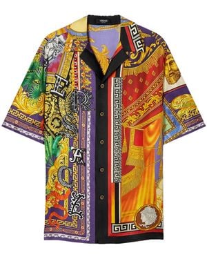 Versace Short Sleeve Shirts - Multicolour