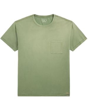 RRL Katoenen T-Shirt - Groen