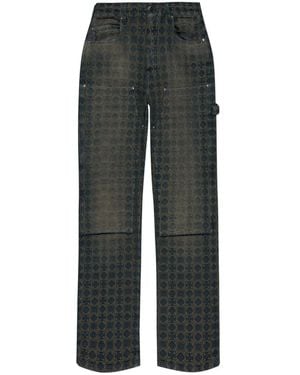 Amiri Ma Quad Jacquard Carpenter Jeans - Gray