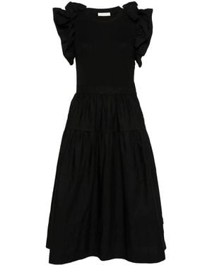 Ulla Johnson Francine Midi Dress - Black
