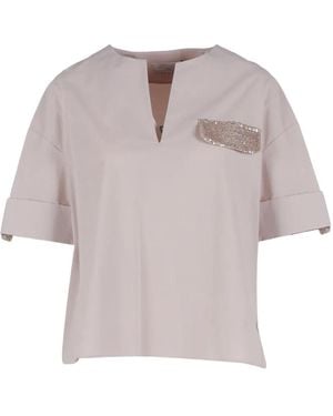 Antonelli V-Neck Blouse - Natural