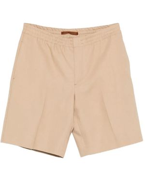 ZEGNA Elasticated Shorts - Natural