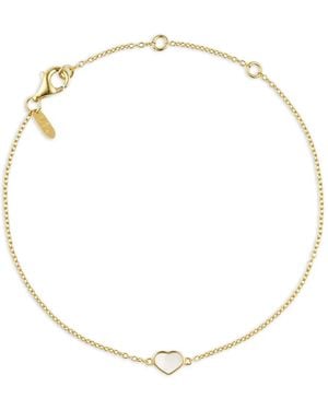 Design Letters Heart-Charm Bracelet - White
