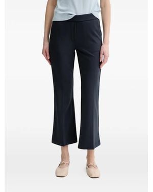 Marc O' Polo Cropped Flared Trousers - Blue