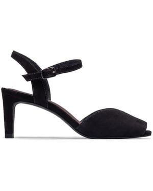 Bernardo Hartley Buckle-Fastening Square-Toe Sandals - Black