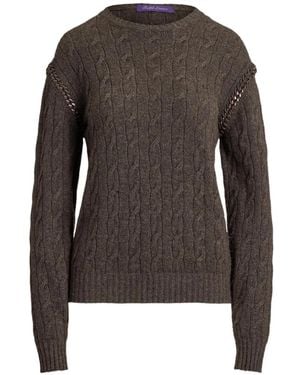 Polo Ralph Lauren Cable-Knit Chain-Link Sweater - Brown
