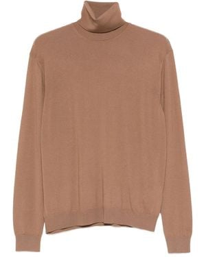Malo Pullover mit Rollkragen - Braun