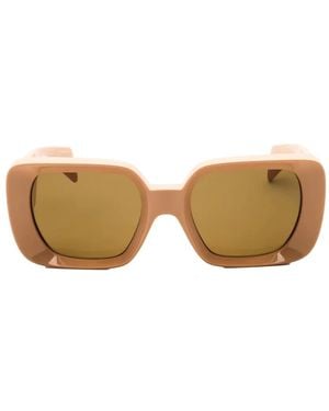 Versace Lunettes De Soleil À Monture Carrée Et Ornement Medusa - Natural