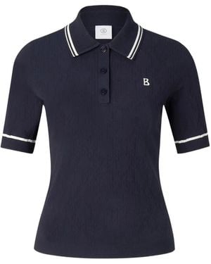 Bogner Mandy Knit Polo Top - Blue