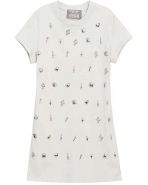 PRIVATE POLICY X Coca Cola Charm-Embellished T-Shirt Dress - White