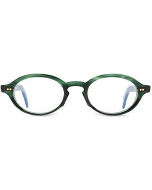 Cutler and Gross Brille Mit Ovalem Gestell - Grün