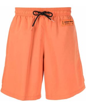 Heron Preston Zwembroek Met Logopatch - Oranje