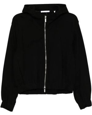 Helmut Lang Veste Zippée À Capuche - Noir