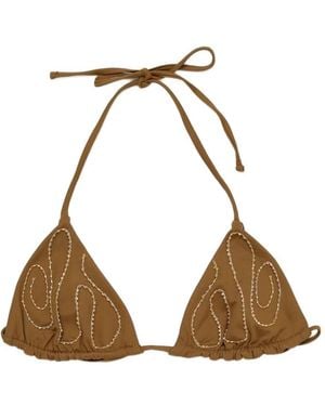 Paloma Wool Top De Bikini Sharpie Con Cuentas - Neutro