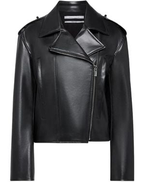 Another Tomorrow Moto Jacket - Black