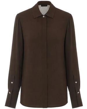 Liu Jo Button-Cuff Shirt - Brown