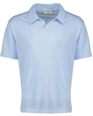 Officine Generale Johnny Short-Sleeve Polo Shirt - Blue